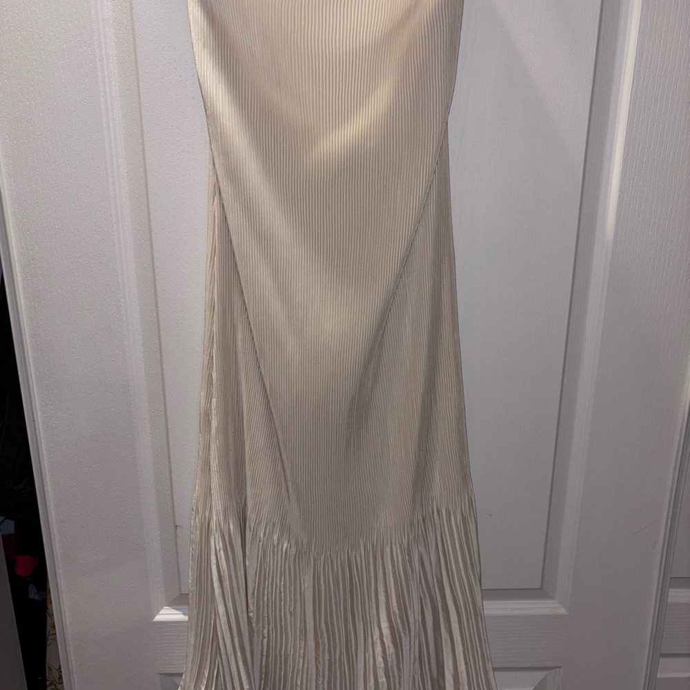 Abercrombie Cream Pleated Dress